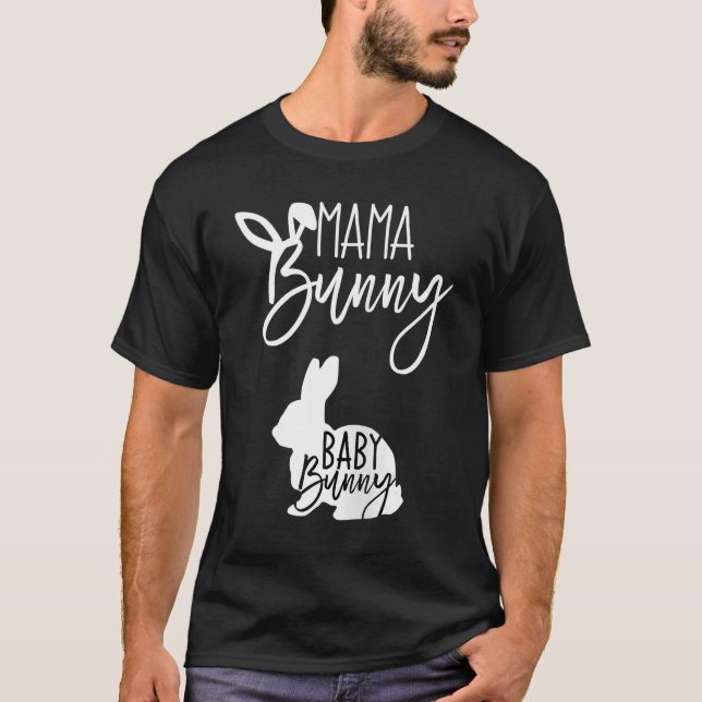 Camiseta Embarazo de Pascua Mujer Embarazada Mamá Conejo Ba (Anverso)