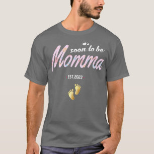 Camiseta Embarazo divertido Pronto será la mamá más votada 