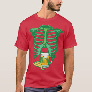 Camiseta Embarazo en Skeleton I Pizza Beer Xray I Funny Hal