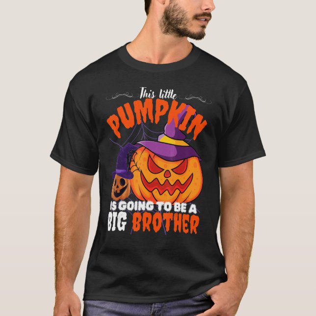 Camiseta Embarazo Esta calabaza pequeña va a ser una gran (Anverso)