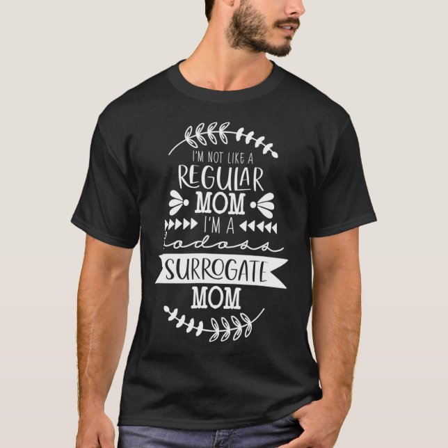 Camiseta Embarazo FIV: Madre superficial Gift Surrogacy  (Anverso)
