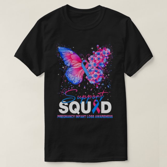 Camiseta Embarazo Lesiones Infantiles Apoyo a la Conciencia (Diseño del anverso)