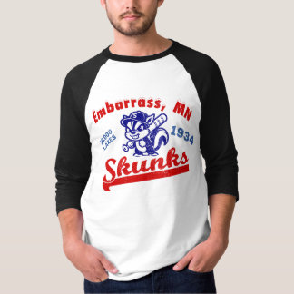 Camiseta Embarazo, MN Skunks Vintage Béisbol Team 1934