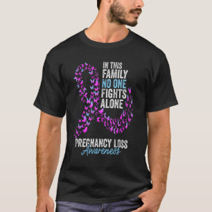 Camiseta Embarazo Pérdida Conciencia Mes Mariposas Rosa Bl