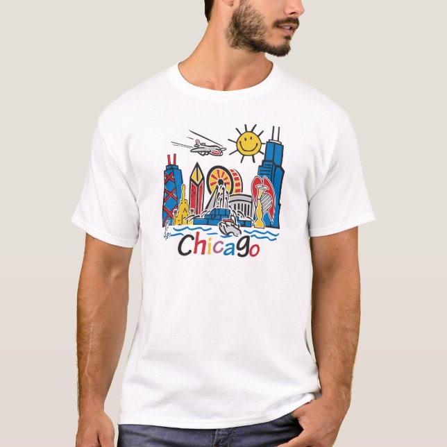 Camiseta Embarcadero Chicago de la marina de guerra (Anverso)