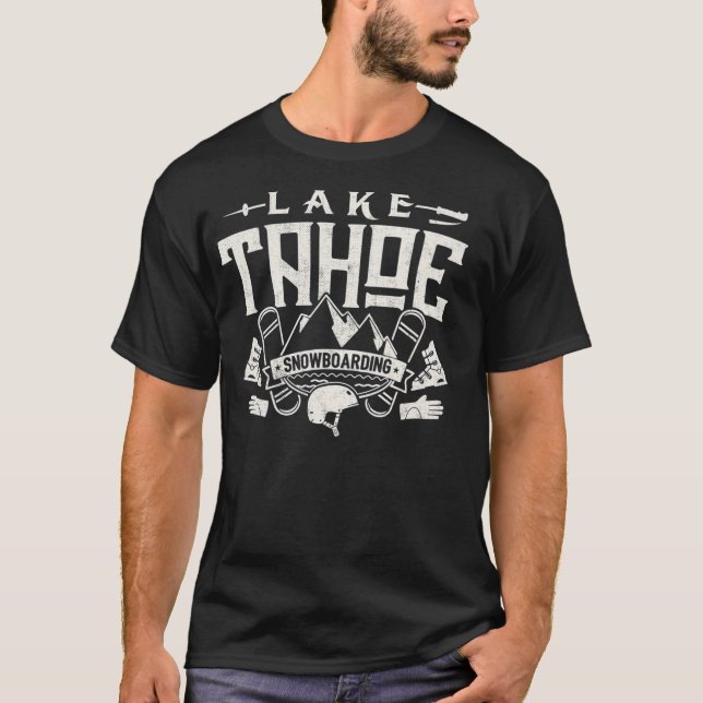 Camiseta Embarcadero de snowboard En El Lago Tahoe T Shirt (Anverso)