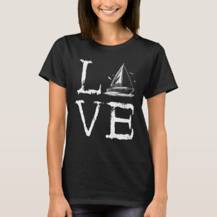 Camiseta Embarcadero de vela Amor Bote de vela Sailor Wind 