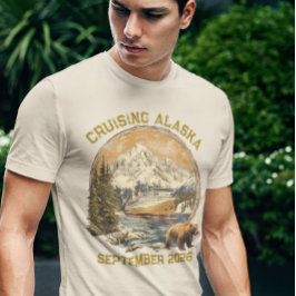 Camiseta Embarcadero en peligro de crucero Alaska Retro