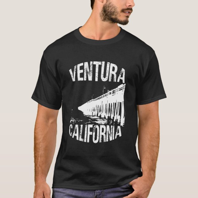Camiseta Embarcadero y playa sucios céntricos de Ventura (Anverso)