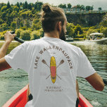 Camiseta Embarque en el lago Wallenpaupack Pennsylvania Pad<br><div class="desc">Pensión Pennsylvania Paddle en el lago Wallenpaupack. Excelente diseño para gente que ama el kayak al aire libre, el paddle board, el camping, el camper, el senderismo, la pesca, el viaje por carretera, el viaje familiar, el viaje de verano. Este diseño único también es un gran regalo para los amantes...</div>