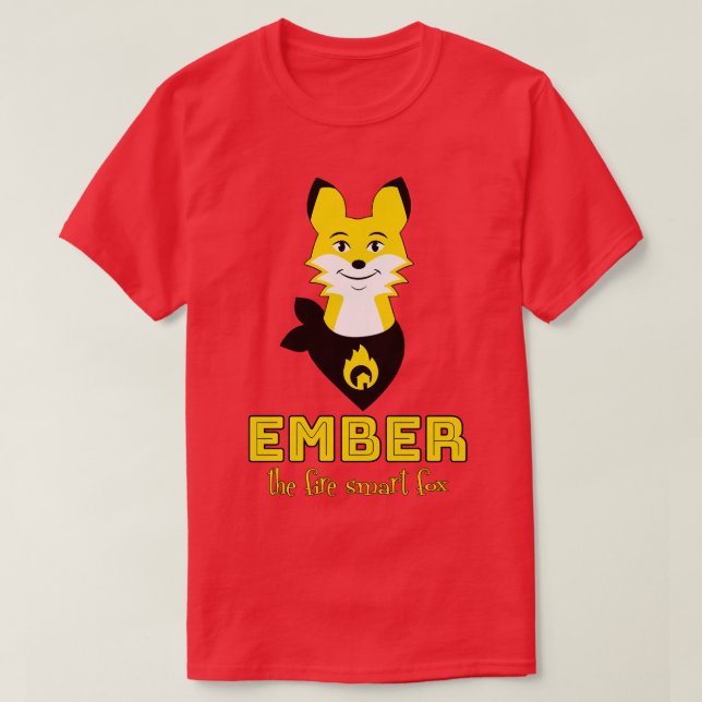 Camiseta Ember The Fire Smart Fox Canada (Diseño del anverso)