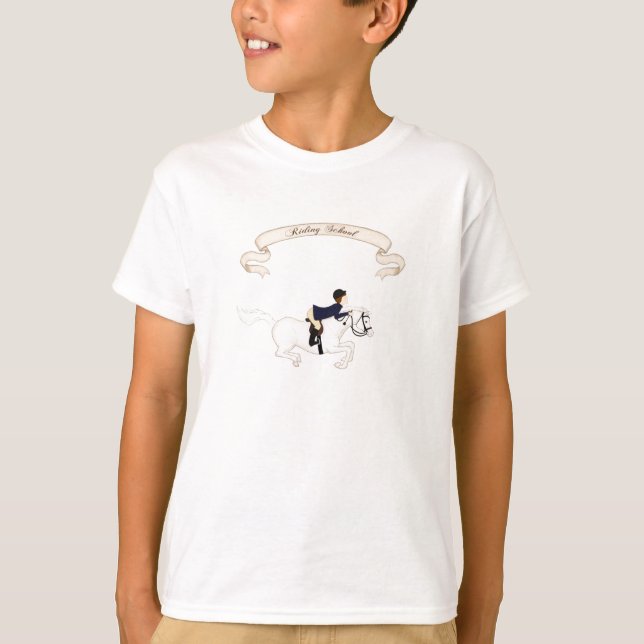 Camiseta Emblem de la escuela de equitación (niño) (Anverso)