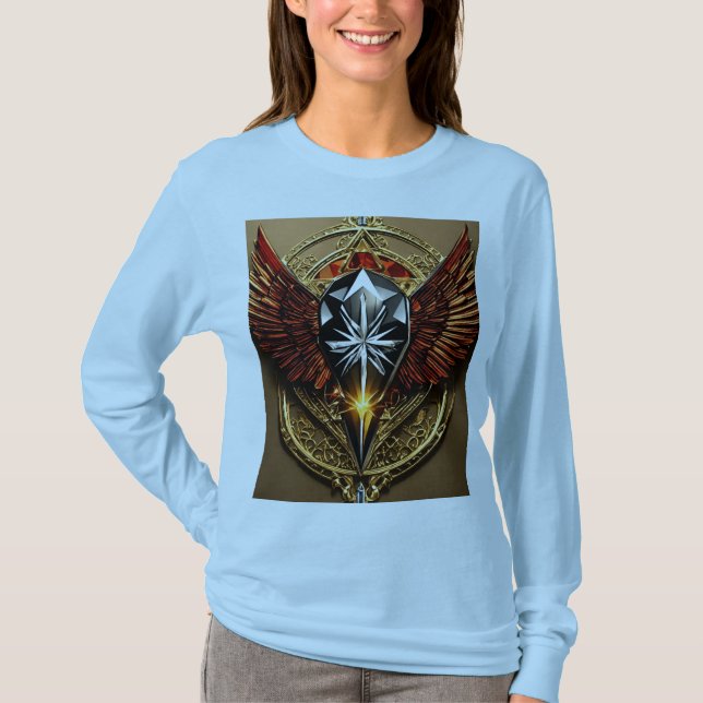 Camiseta Emblem Emblem Crystal Eagle audaz: Abraza (Anverso)