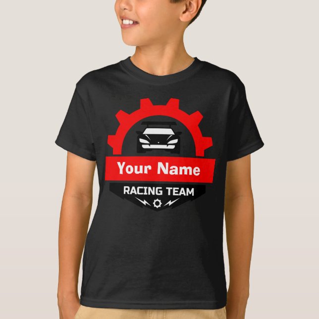 Camiseta Emblem equipo de Carreras personalizado (Anverso)