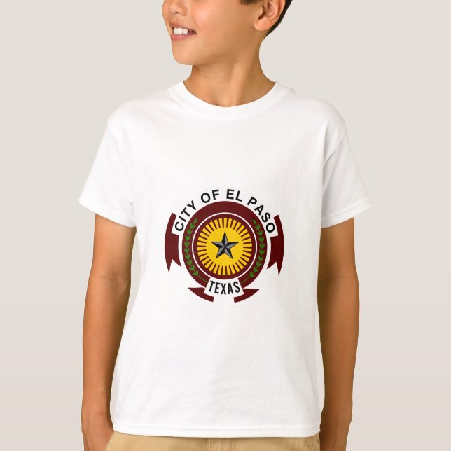 Camiseta Emblem of City of El Paso, Texas T-Shirt (Anverso)