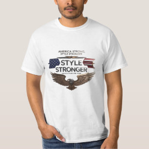 Camiseta Emblema audaz del águila Tee - Estados Unidos fuer