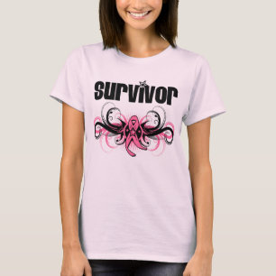 Camiseta Emblema con alas Grunge del superviviente del