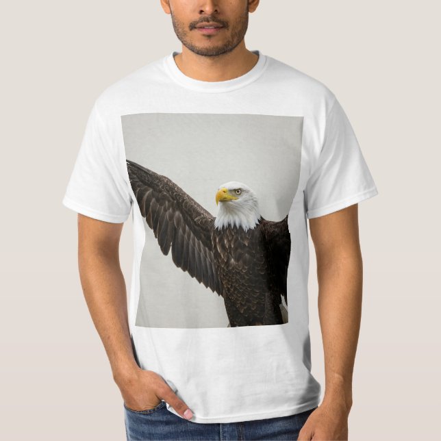 Camiseta Emblema de águila calva (Anverso)