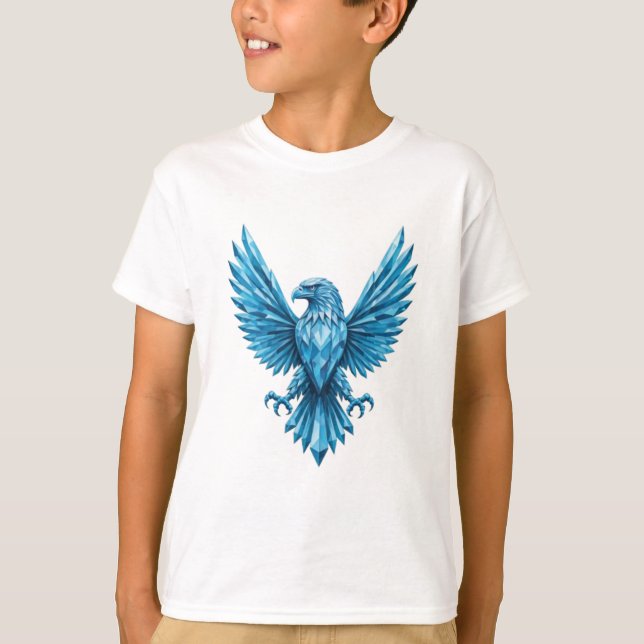 Camiseta Emblema de águila de cristal - símbolo de libertad (Anverso)