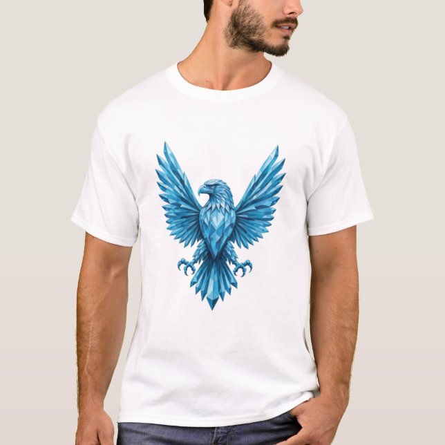 Camiseta Emblema de águila de cristal - símbolo de libertad (Anverso)