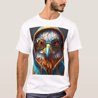 Camiseta "Emblema de águila de cristal: un símbolo de audac
