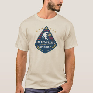 Camiseta Emblema de águila de la pirámide de los Estados Un