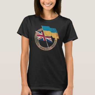 Camiseta Emblema de amistad entre Ucrania y el Reino Unido