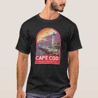 Emblema de arte de viajes de Cape Cod Massachusett