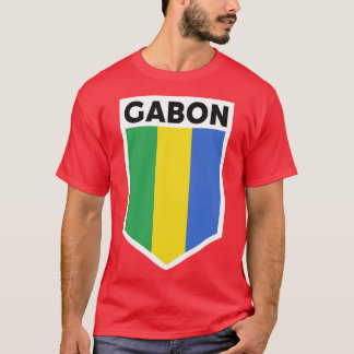 Camiseta Emblema de bandera de Gabón