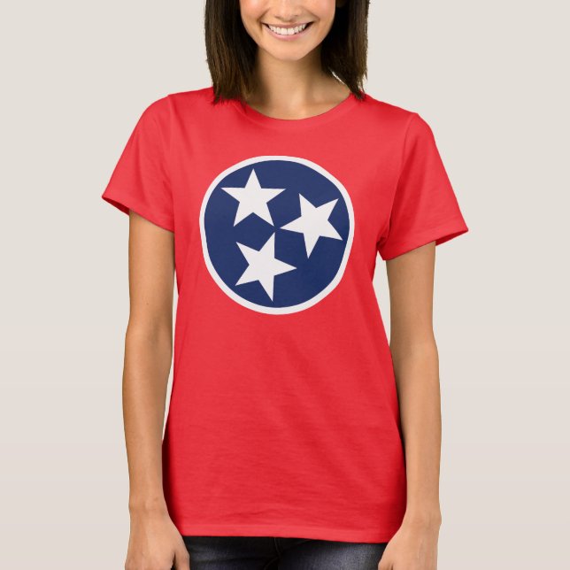 Camiseta Emblema de bandera de Tennessee (Anverso)