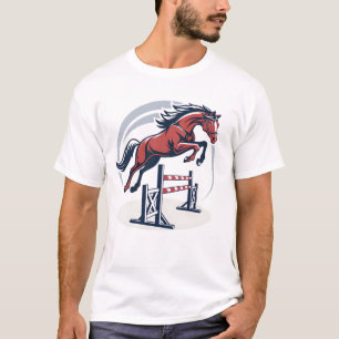 Camiseta Emblema de caballos perfecto para Posters deportiv