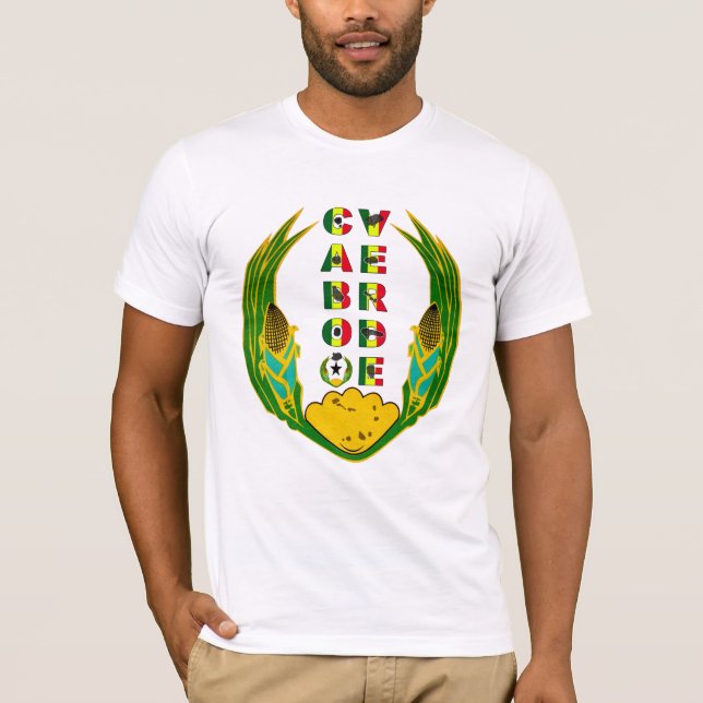 Camiseta Emblema de Cabo Verde (Anverso)