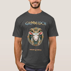 Camiseta Emblema de Cabra de Fantasía RPG Grimmloch