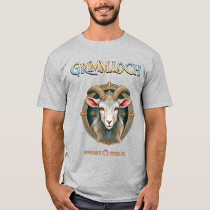 Camiseta Emblema de Cabra Grimmloch Juego de Rol Fantasía