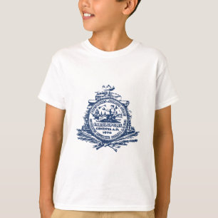 Camiseta Emblema de Charleston, Carolina del Sur