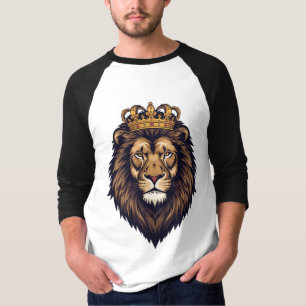 Camiseta Emblema de Corona de León Regio
