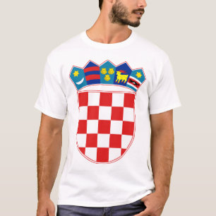 Camiseta emblema de Croacia