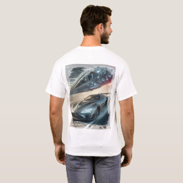 Camiseta Emblema de deriva neón extraterrestre