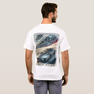 Camiseta Emblema de deriva neón extraterrestre