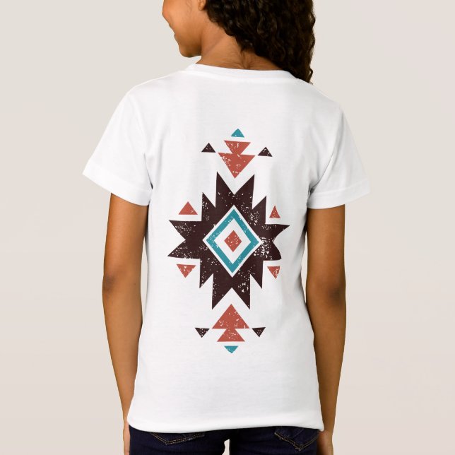 Camiseta Emblema de diamante boho (Reverso)