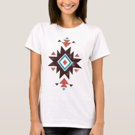 Camiseta Emblema de Diamante Boho