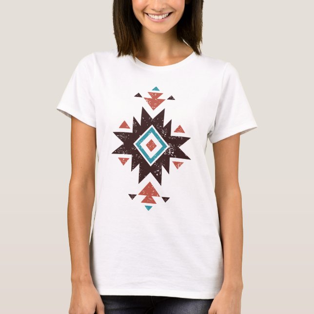 Camiseta Emblema de Diamante Boho (Anverso)