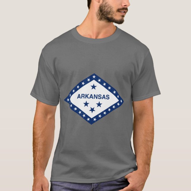 Camiseta Emblema de diamante de Arkansas (Anverso)