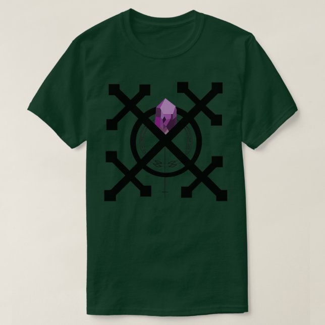 Camiseta Emblema de diamante morado (Diseño del anverso)