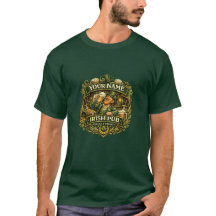 Emblema de duende de pub irlandés personalizado