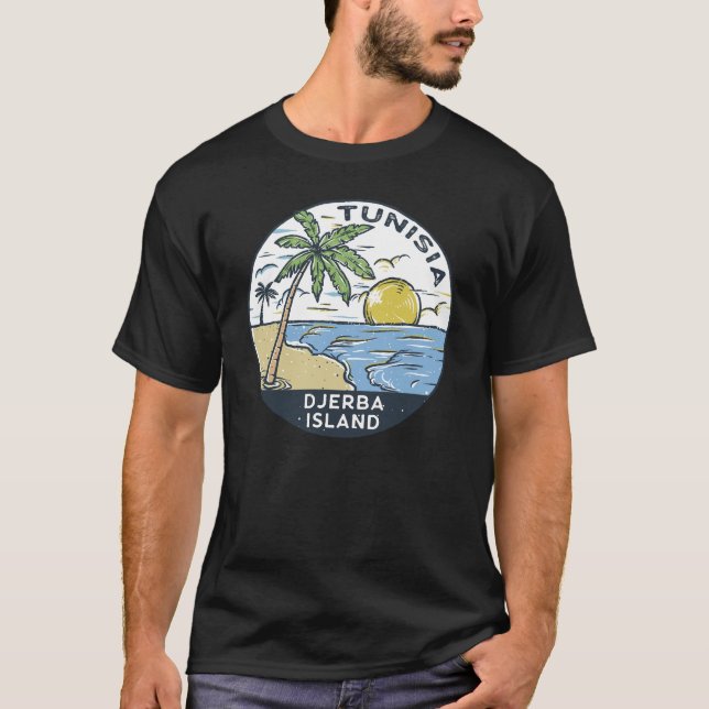 Camiseta Emblema de época de Túnez de Djerba (Anverso)