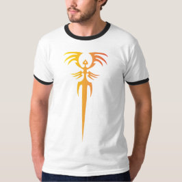 Camiseta Emblema de Fénix Tribal Oscuro – Símbolo Mítico