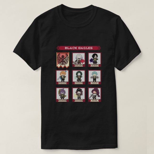 Camiseta Emblema de Fuego Tres Casas Aguilas Negras Casa Pi (Diseño del anverso)