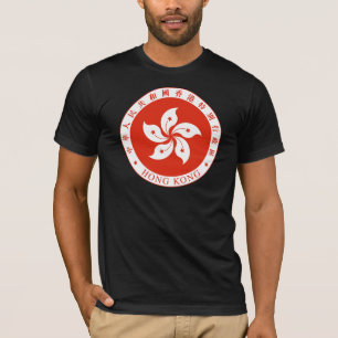 Camiseta emblema de hong kong