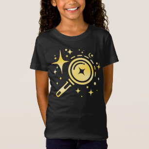 Camiseta emblema de IA Estrellas de Sparkle, faro de la era